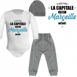 Ensemble "C'est pas la capitale c'est Marseille bébé!"