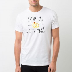 T-shirt "J'peux pas J'suis marié"