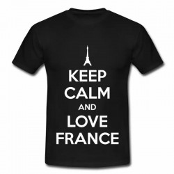 T-shirt KEEP CALM AND LOVE FRANCE