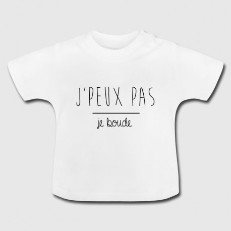 T-shirt "J'peux pas je boude"