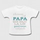 T-shirt "A la maison c'est papa qui fait la loi quand maman n'est pas là"