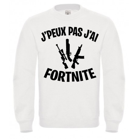 Sweatshirt "J'peux pas j'ai Fortnite"