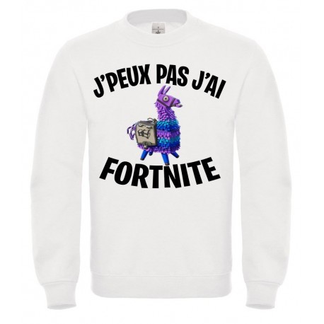 Sweatshirt "J'peux pas j'ai Fortnite LAMA"