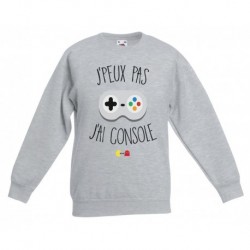 Sweatshirt "J'peux pas j'ai console"