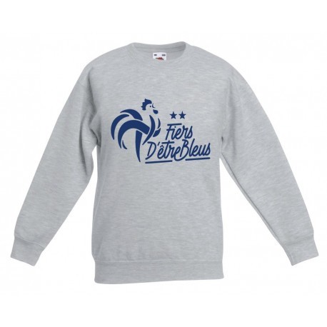 Sweatshirt "Fiers d'être bleus"