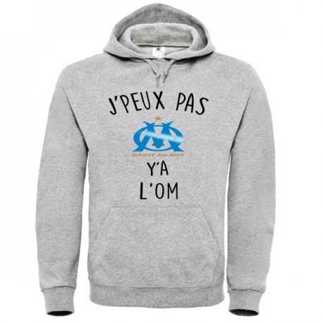 Hoody "J'peux pas y'a l'OM"