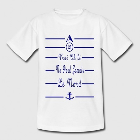 T-shirt 'Vrai ch'ti perd jamais le Nord"