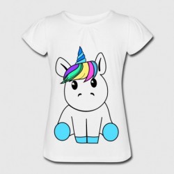 T-shirt "Licorne à pattes bleues"