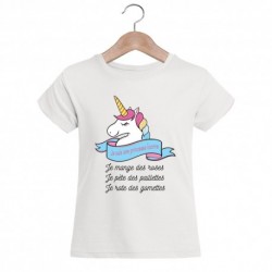 T-shirt "Je suis une princesse licorne"