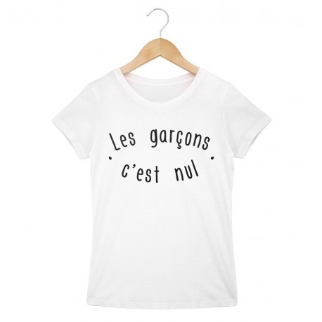 T-shirt "Les garçons c'est nul"