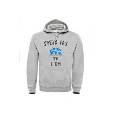 Hoodies "J'peux pas y'a l'OM"