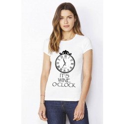 T-shirt "It's wine o'clock"