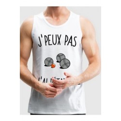 Débardeur "J'peux pas j'ai pétanque"