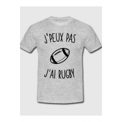 T-shirt "J'peux pas j'ai rugby"