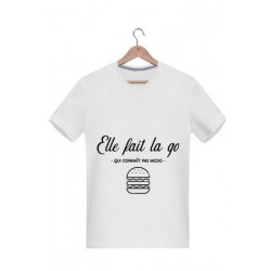 T-shirt "Elle fait la go qui connait pas Mcdo"