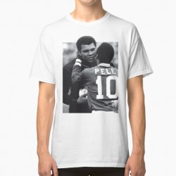 T-shirt pour homme Col rond - Mohamed ali et pelé