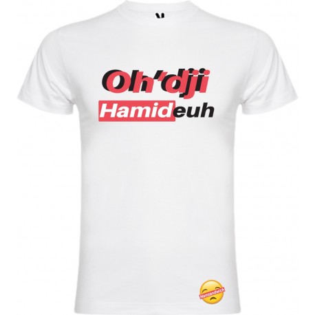 T-shirt pour homme en coton bio -oh dji hamideuh rouge
