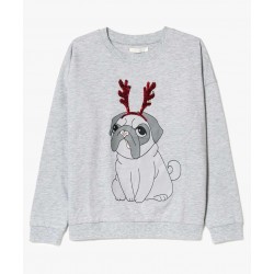 Sweatshirt "Bulldog spécial noël"