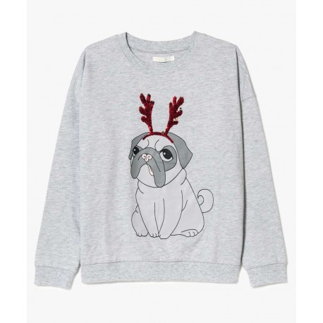 Sweatshirt "Bulldog spécial noël"