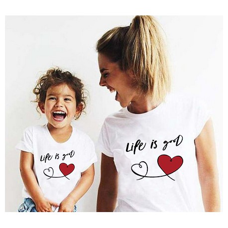 Ensemble de deux T-shirts "Life is good"