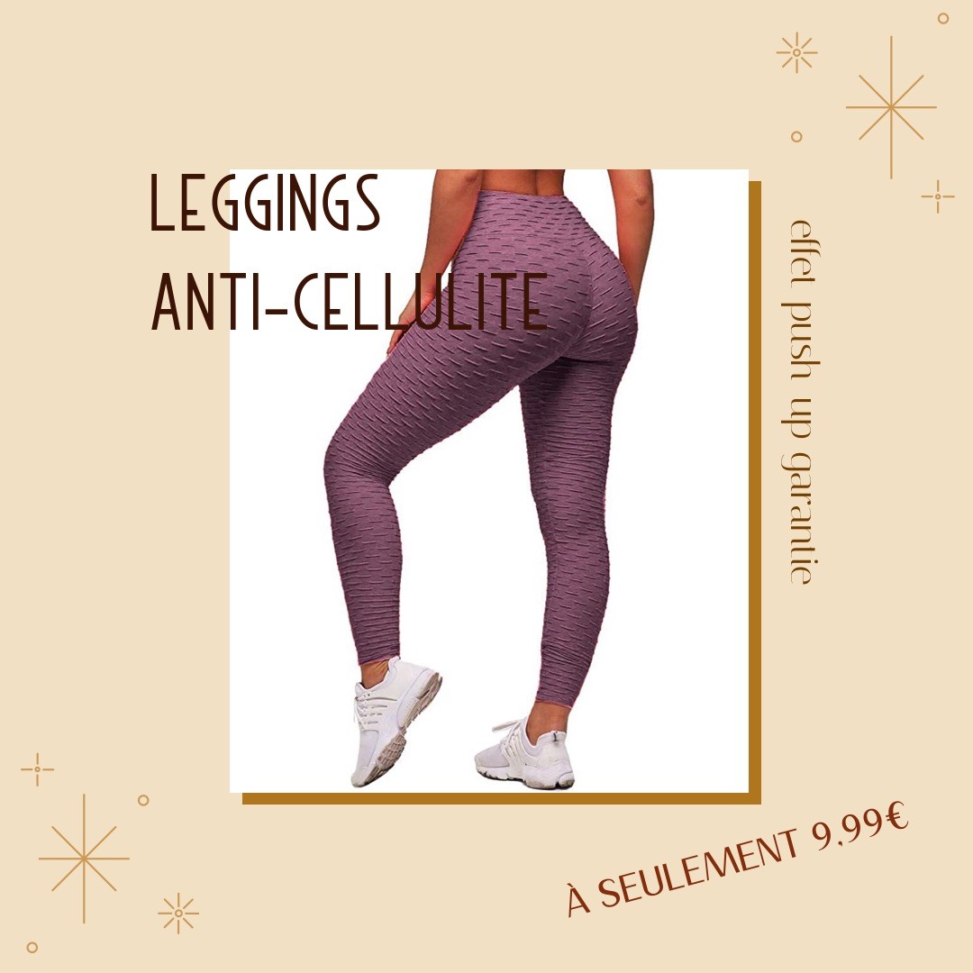 leggings anti-cellulite effet push-up